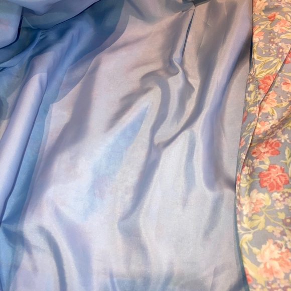 Vintage 1996 Laura Ashley Tea dress + bolero Floral Periwinkle blue sz 10 usa - Picture 13 of 15